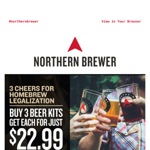 Triple up on $22.99 Beer Kits 🍺🍺🍺