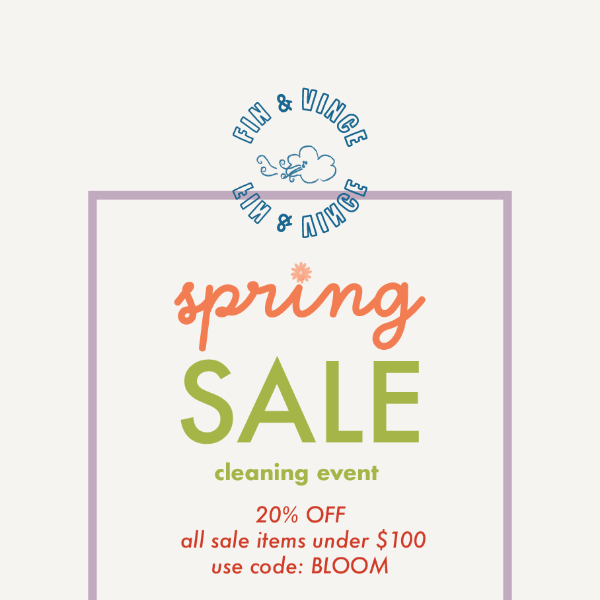 Spring Sale- Cleaning Event 🌷