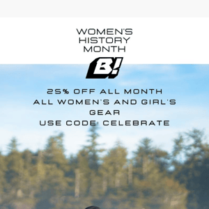 25% off! Women's History Month 🏄‍♀️