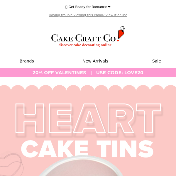 💕Valentine's Baking Alert: Heart Cake Tins Back in Stock!