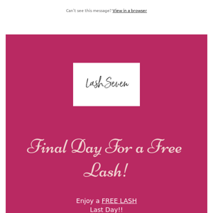 FREE Lash Sale 💕 Ends In 6 Hours 💕