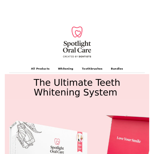 The Ultimate Teeth Whitening System now Half Price! ⚡