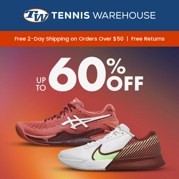 62% Off Tennis Warehouse COUPON CODE: (10 ACTIVE) Jan 2024