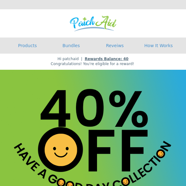 [40% OFF] Make it a good day!