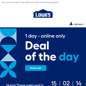 Don’t miss out! These online-only deals end today.