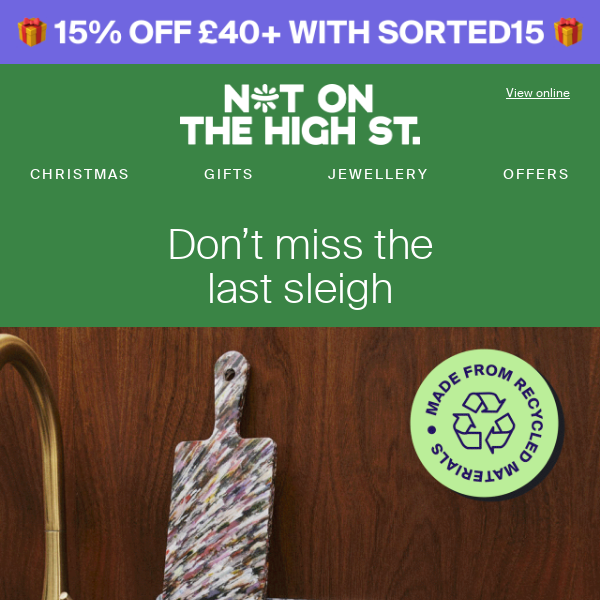 Get your gifts in time with 15% off*