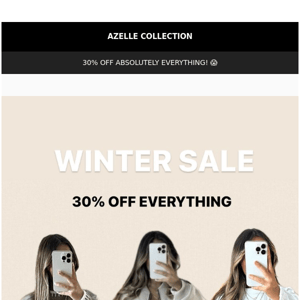 𝐎𝐌𝐆! WINTER SALE 30% EVERYTHING! 💸