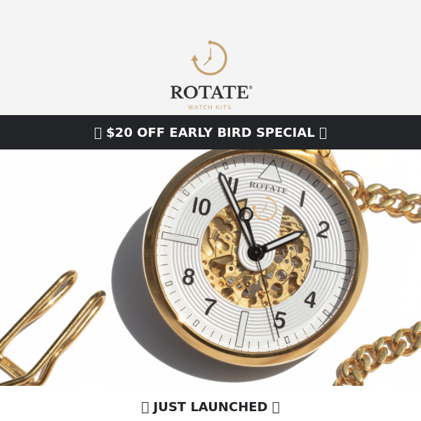 Pocket Watch Kits LAUNCHED 🎉 Early Bird Special