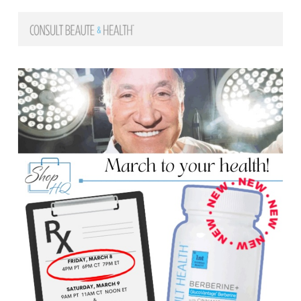 It's time! MARCH to your best health!