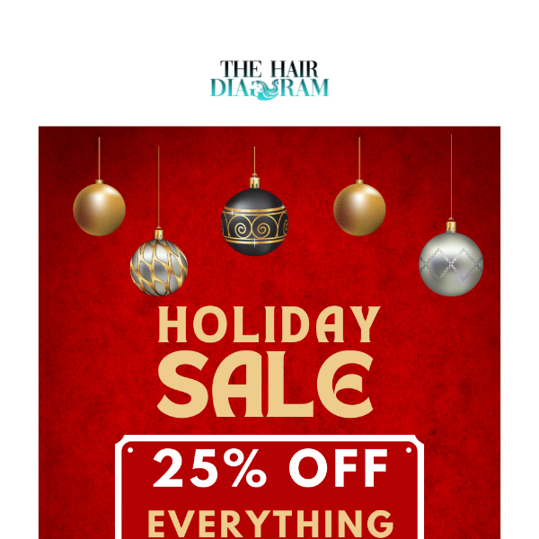 25% off Holiday Sale!