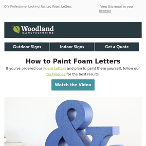 Paint Foam Letters Like a Pro