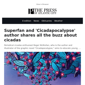 Superfan and 'Cicadapocalypse' author shares all the buzz about cicadas