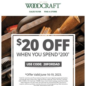 Your $20 Off $200 Coupon Expires Today!