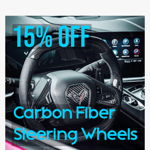 Cyber Monday Special: Exclusive Deals + 15% Off Carbon Steering Wheels 🔥
