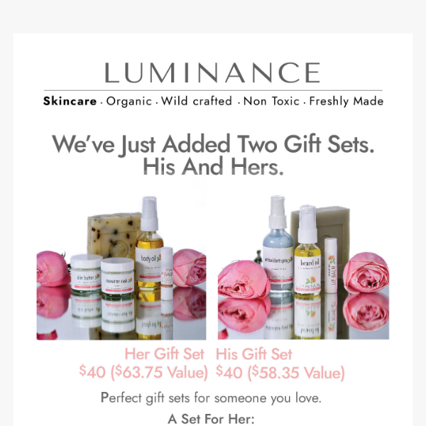 💖 2 New Gift Collections - Luminance Skincare