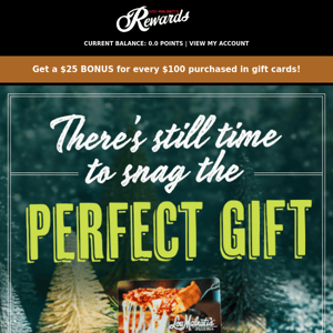 Instantly deliver a Lou's e-gift card! 🎁🍕