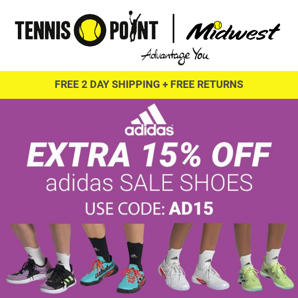 FINAL HOURS! EXTRA 15% off Sale adidas Shoes!👟