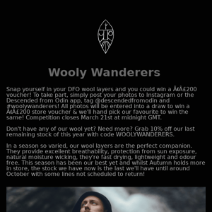 Wooly Wanderers! Photo comp + savings