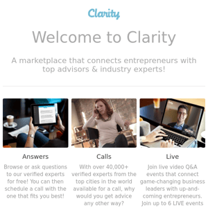 Welcome to Clarity!