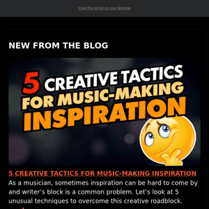 💡 5 Creative Tactics for Music-Making Inspiration