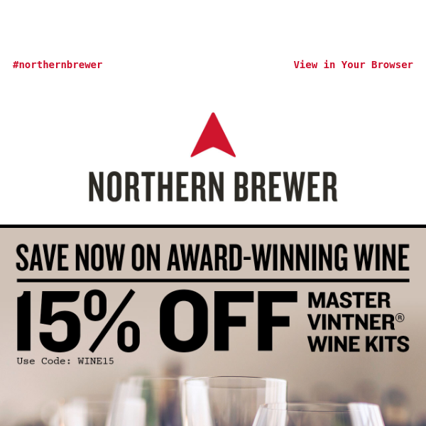 15% Off Award-Winning Wine Kits 🏆