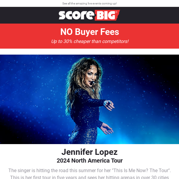 Jennifer Lopez / Usher / Peso Pluma / Pearl Jam / And More!