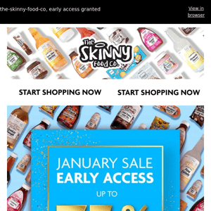 The Skinny Food Co, MEGA January Sales