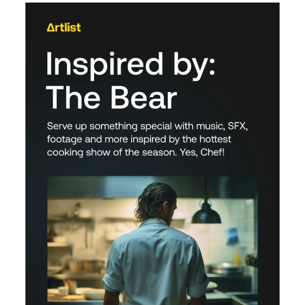 Artlist.io, jump in on The Bear’s popularity with music inspired by the show