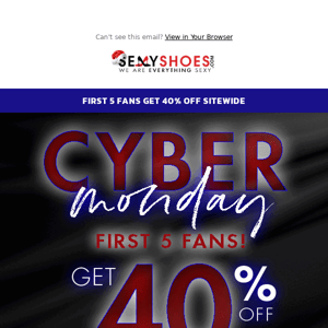 🚨40% SITEWIDE Cyber Starts at 4pm EST!🚨