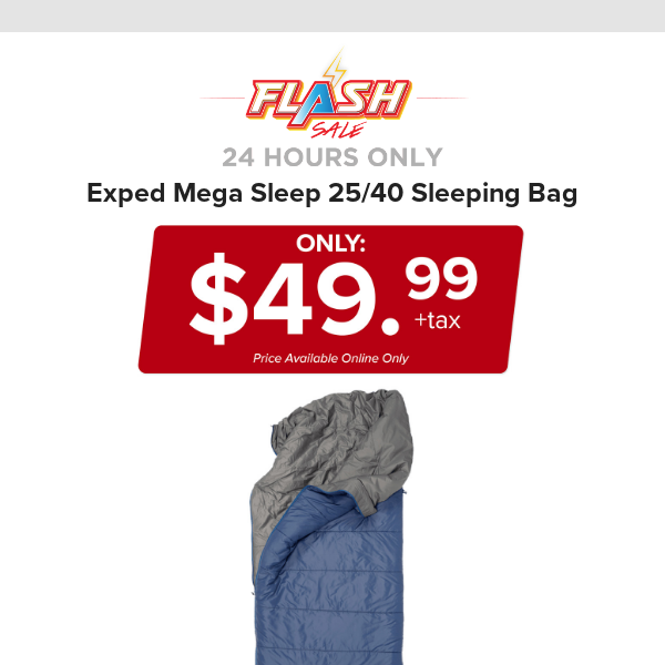 🔥  24 HOURS ONLY | EXPED SLEEPING BAG | FLASH SALE