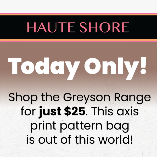 Today Only! Get this Tote for $25!
