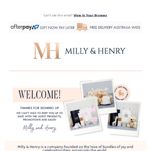 Welcome to the wonderful world of Milly and Henry Milly & Henry Australia!