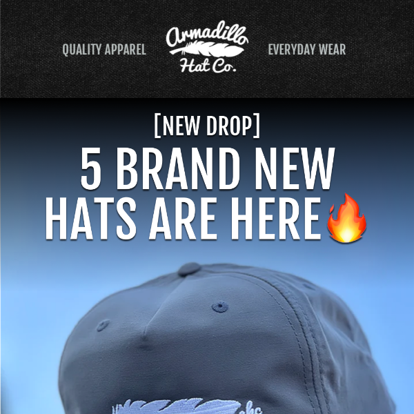 New Drop: 5 New Hats 🔥