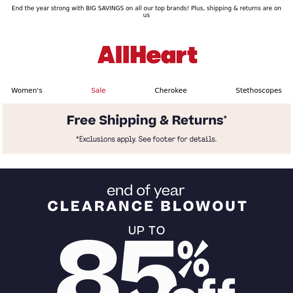 Clearance UP TO 85% OFF