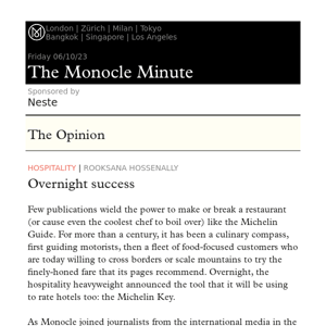 The Monocle Minute – Friday 6 October 2023