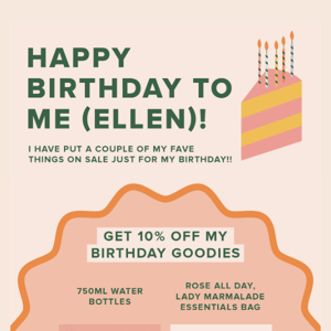 🎉  10% OFF Ellen's Fave Things! 🥂