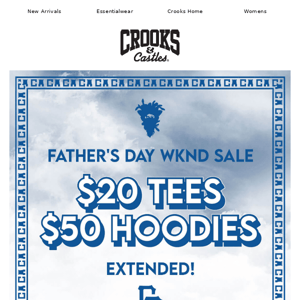 EXTENDED: $20 Tees & $50 Hoodies