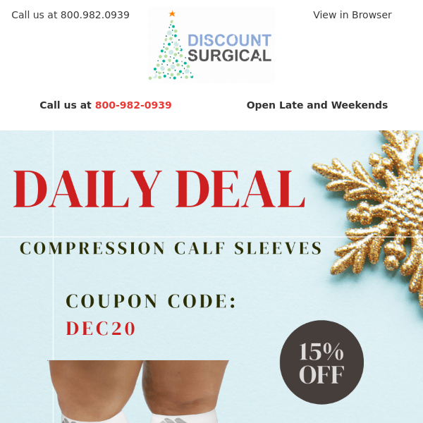 5 Days To Go: Today's Daily Deal - Compression Calf Sleeves