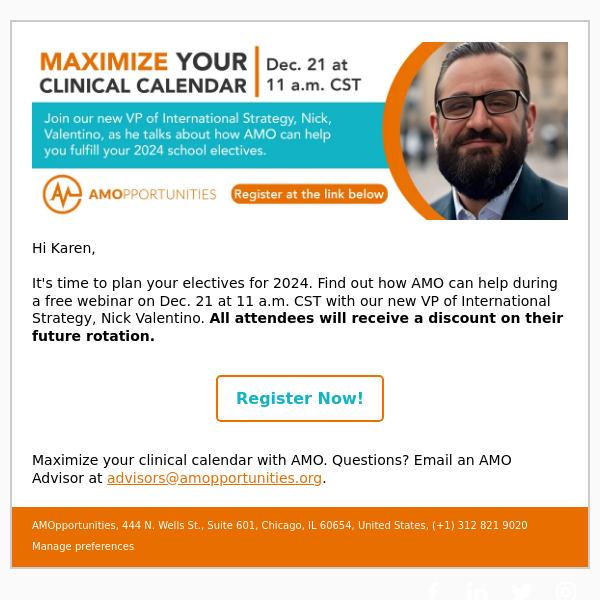 Webinar: Plan Your 2024 Electives