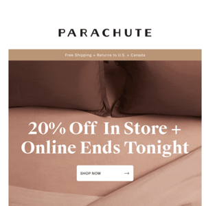 Last Day For 20% Off