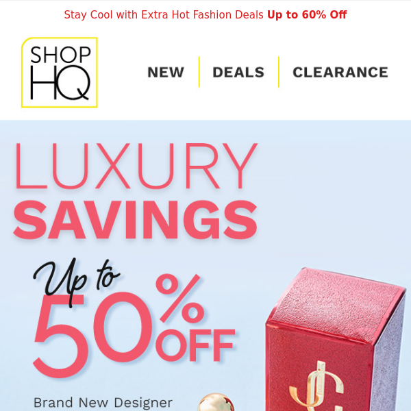 UP TO 50% OFF Jimmy Choo, Gucci, Versace & More