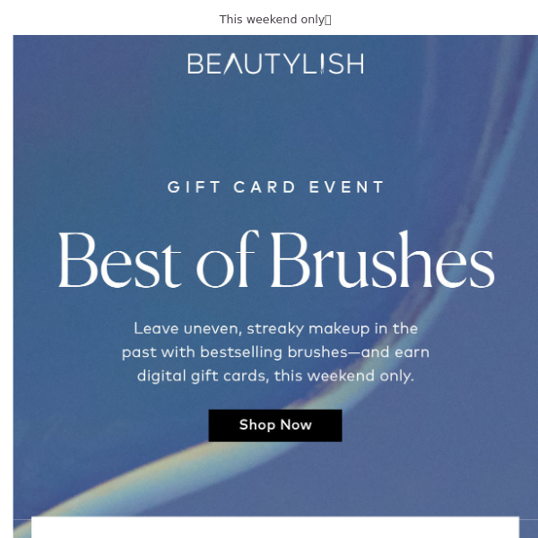 Level up your makeup brush game (& earn free gift cards)