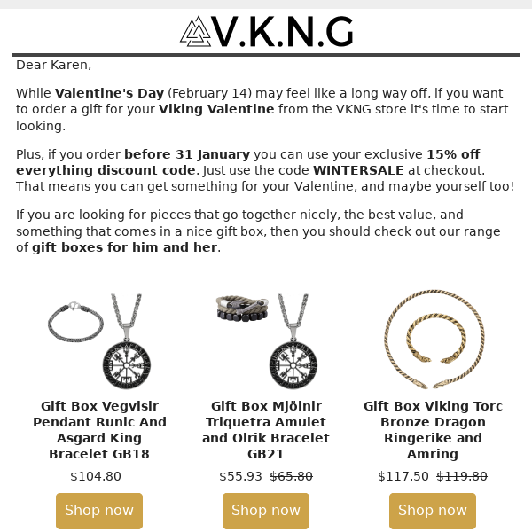 Find the perfect gift for your Viking Valentine