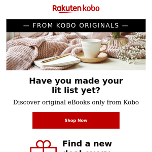 Start building your 2023 reading list with Kobo