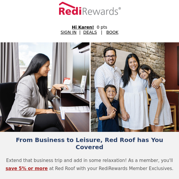 Red Roof, From Business to Leisure, Red Roof has You Covered