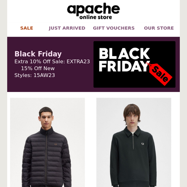 Apache Your 2 Black Friday Codes Are Here