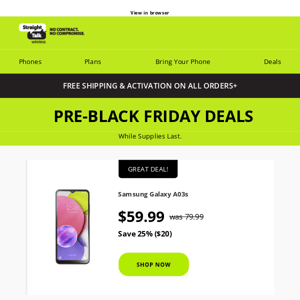 Up to $190 OFF 📢 PRE-BLACK FRIDAY DEALS