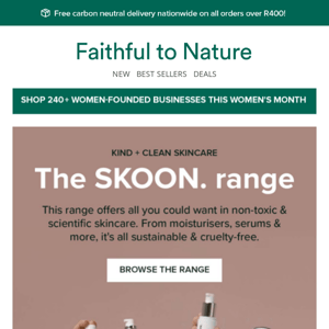 Get Healthy, Happy, Nourished Skin With SKOON. 🌞