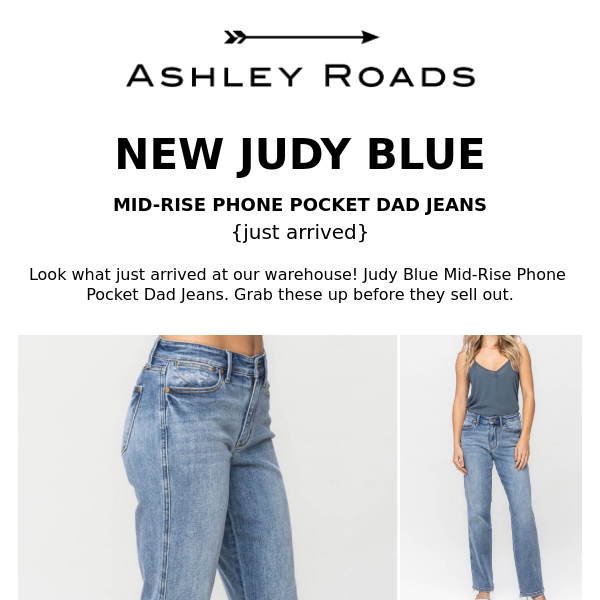 JUDY BLUE ✨ NEW MID-RISE PHONE POCKET DAD JEANS