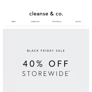 40% off STOREWIDE Black Friday Sale 🚨✨